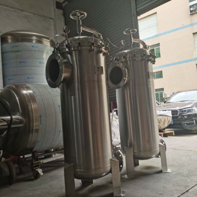 三明不銹鋼袋式過(guò)濾器制藥廠藥液雜質(zhì)懸浮物大流量過(guò)濾器